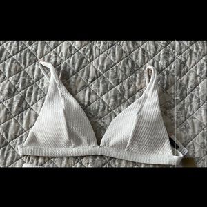 White Textured J Crew Bikini - Sz M - NWT